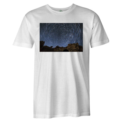 Space Vortex Tee  -  Men's T-Shirt S / WHITE