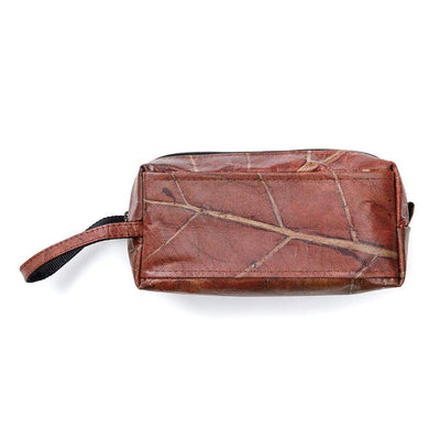 Leaf Leather Travel Kit - Brown