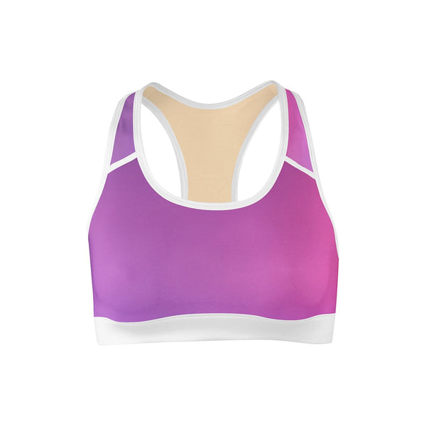 Abstract Sports Bras  Colorful Design Racerback Fitness Yoga Tops