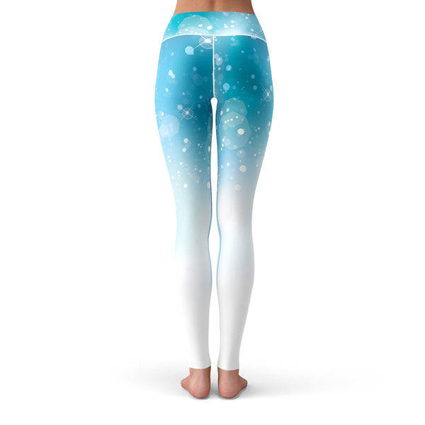  Green - Blue ombre tights - Quality Opaque Gradient