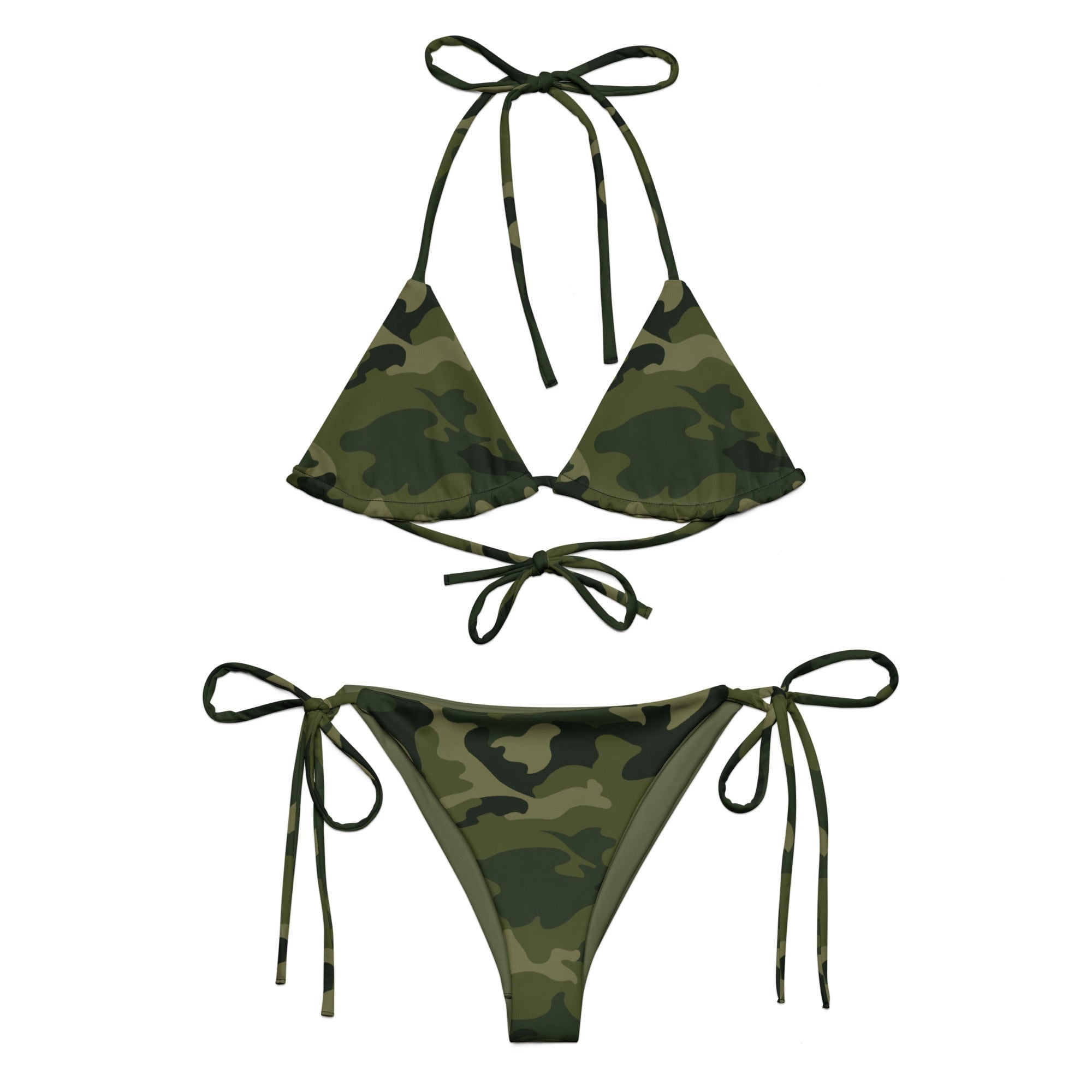 camo bathing suit top