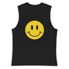 Smiley Face Muscle Tank  -  Black / S