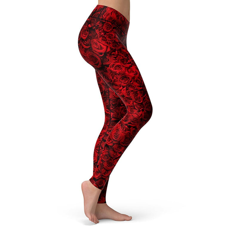 Roses Women's Activewear Leggings - Tall 33” inside leg – Rainbows