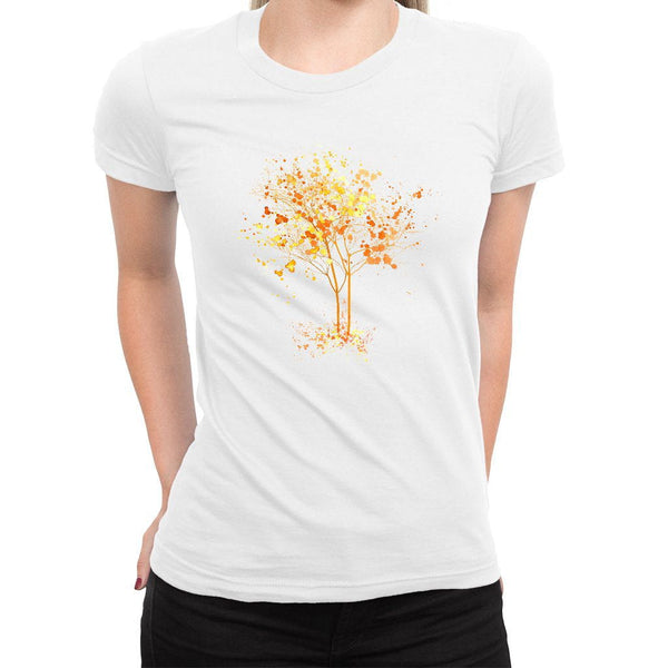Autumn Splash Women's Tee  -  Women's T-Shirt XS / WHITE