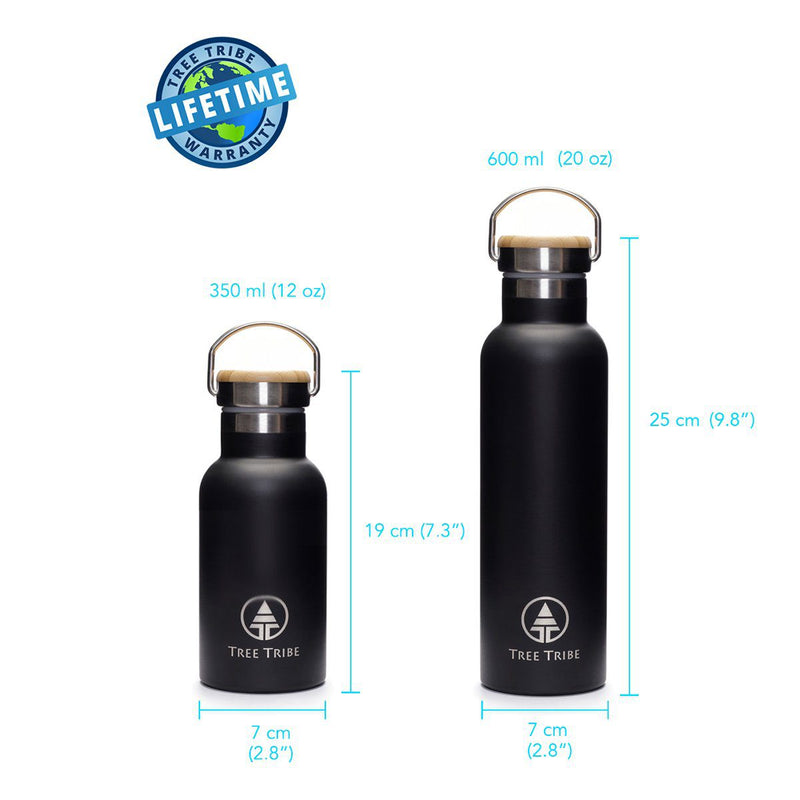 Black Tribe Logo Water Bottle (20 oz)