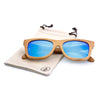 Bamboo Sunglasses - Blue Lens
