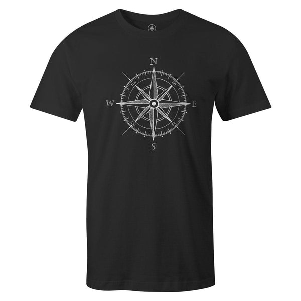 Compass Tee  -  Men's T-Shirt S / BLACK