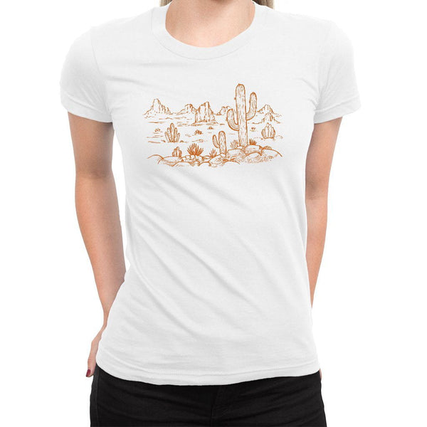 Desert Women's Tee  -  Women's T-Shirt XS / WHITE