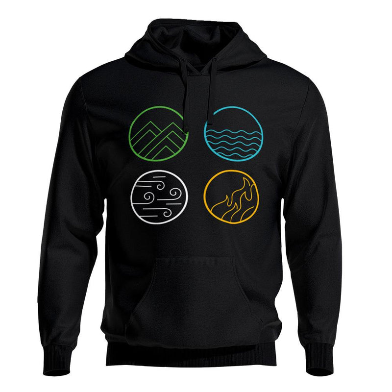 Elements Hoodie 4 Earth Elements Pullover Hooded Sweatshirt