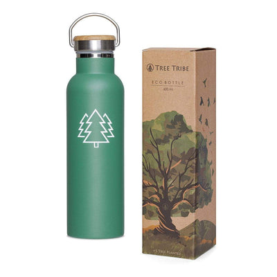 Green Trees Water Bottle (20 oz)  -  Reusable Bottle