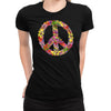 Hippy Peace Women's Tee  -  Women's T-Shirt XS / BLACK