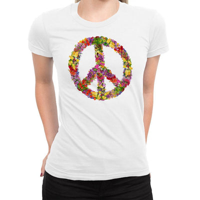 Hippy Peace Women's Tee  -  Women's T-Shirt XS / WHITE