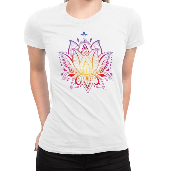 Lotus Women's Tee  -  Women's T-Shirt XS / WHITE