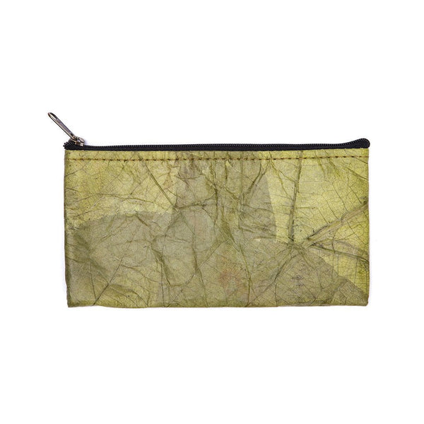 Leaf Leather Phone Bag - Green