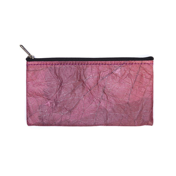 Leaf Leather Phone Bag - Purple