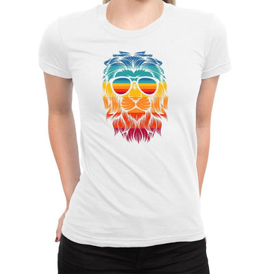 Retro Lion Women's Tee  -  Women's T-Shirt XS / WHITE