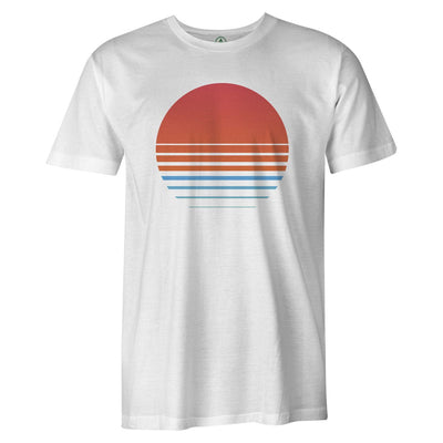 Retro Sunset Tee  -  Men's T-Shirt S / WHITE