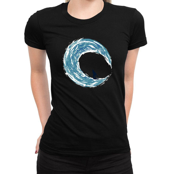 Ride the Wave Women's Tee  -  Women's T-Shirt XS / WHITE