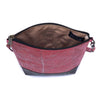 Leaf Leather Shoulder Bag - Pink