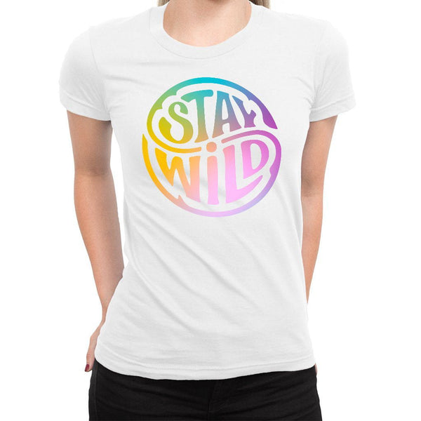 Stay Wild Women's Tee  -  Women's T-Shirt XS / WHITE