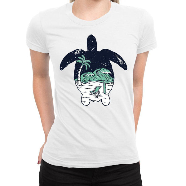 Turtle Dreams Women's Tee  -  Women's T-Shirt XS / BLACK