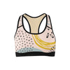 Abstract Floral Sports Bra  -  Yoga Top