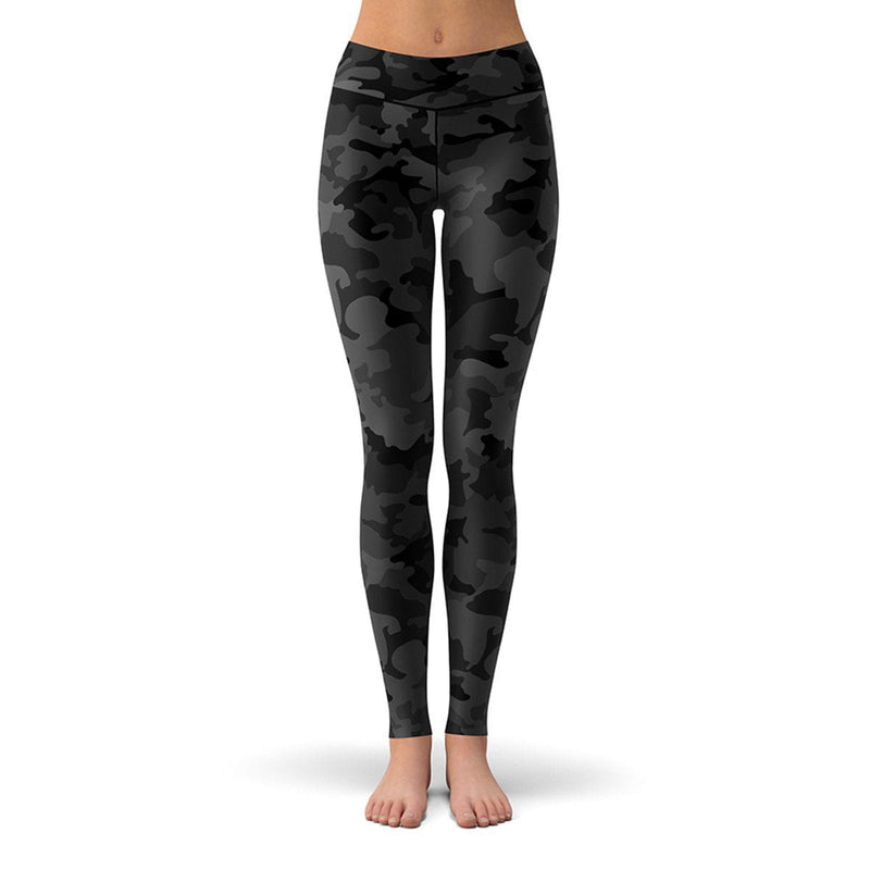 Black Camo / Urban Camo Fitness Leggings - Yoga, Gym, Comfy Pants