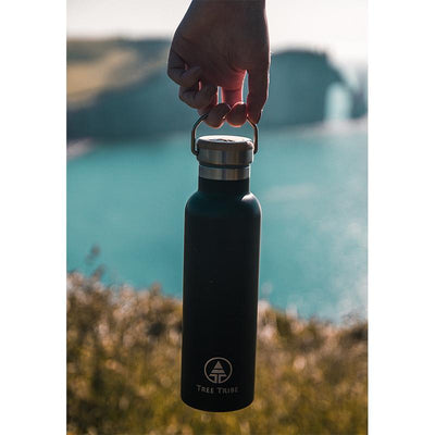 Black Tribe Logo Water Bottle (20 oz)  -  Reusable Bottle
