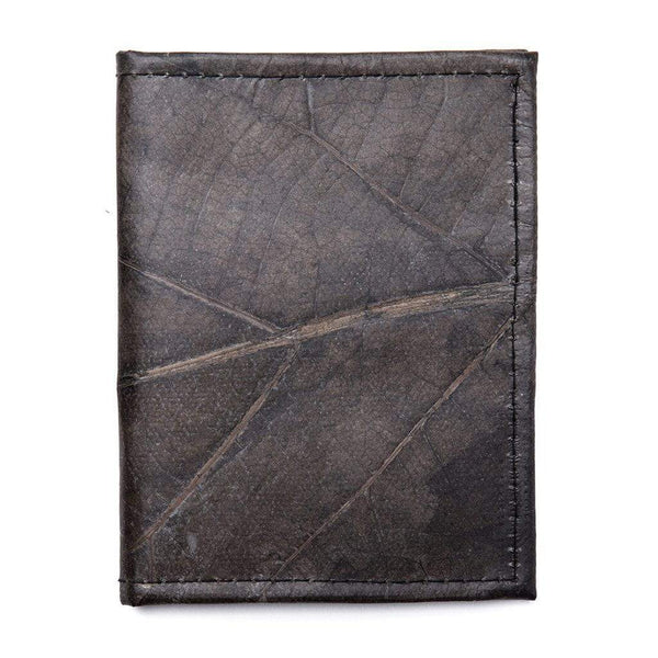 Leaf Leather Travel Wallet - Black  -  LL Travel Wallet Black