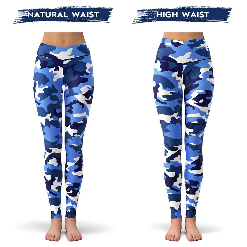 ZYIA, Pants & Jumpsuits, Bogo Zyia Active Blue Camo Cropped Pocket Leggings  Size 2