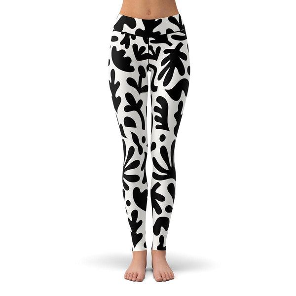 Bold Floral Leggings  -  Yoga Pants