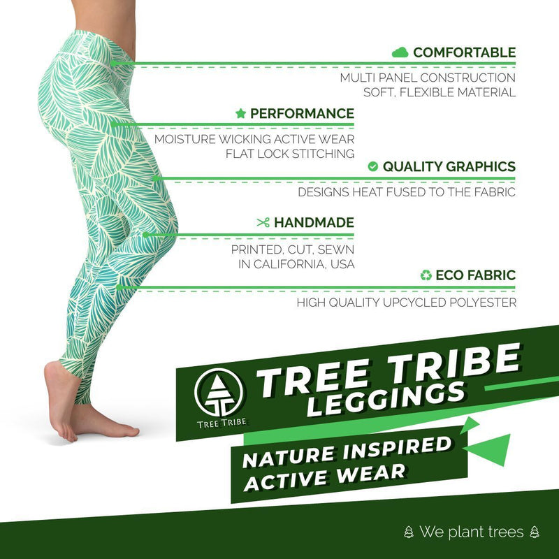 1111Fourone Women Tree Leaves Sports Yoga Pants Leggings Running