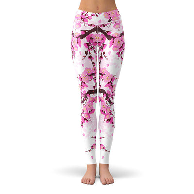Cherry Blossom Leggings  -  Yoga Pants