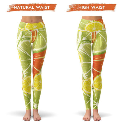 Citrus Leggings  -  Yoga Pants