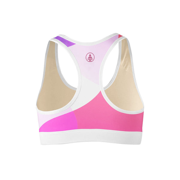 Colorful Camo Sports Bra  -  Yoga Top