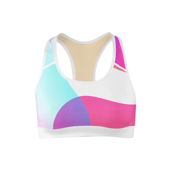 Colorful Camo Sports Bra  -  Yoga Top