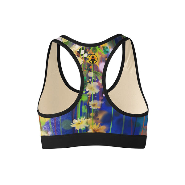 Floral Forest Sports Bra  -  Yoga Top