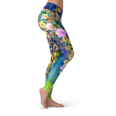 Floral Forest Leggings  -  Yoga Pants