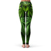 pot leaf marijuana leggings - back