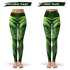 high waist marijuana leaf leggings