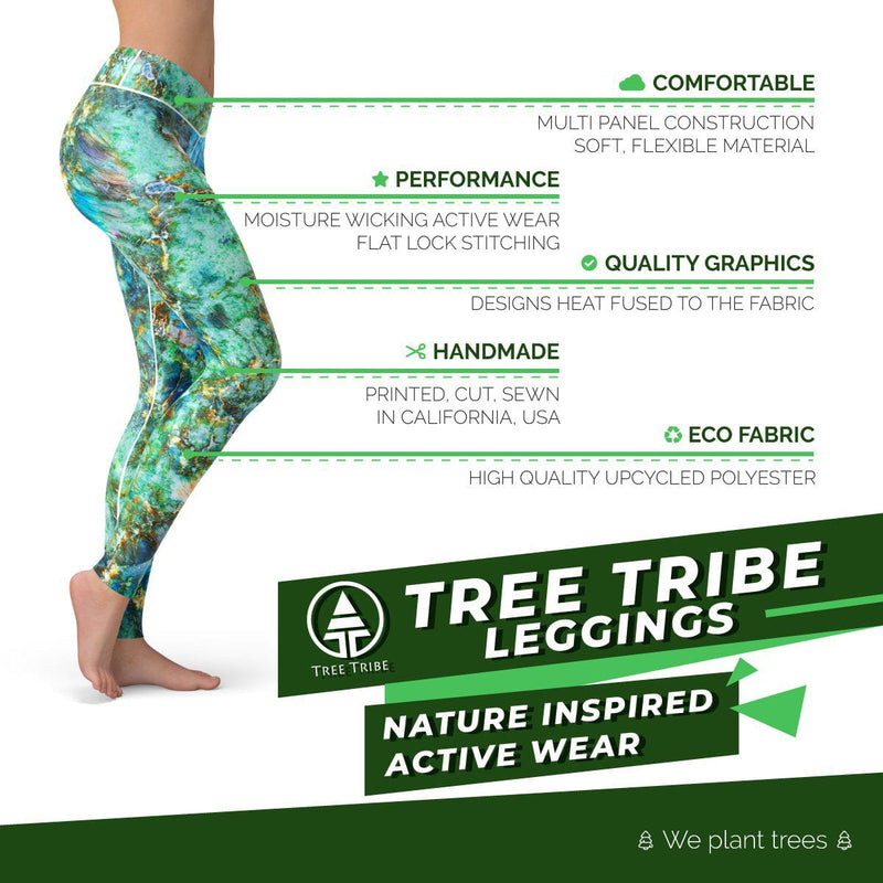 Gem Reef Leggings  Fitness Yoga Pants +1 Tree Planted