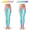 Geo Block Leggings  -  Yoga Pants
