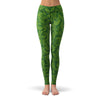 Green Leaf Leggings  -  Yoga Pants