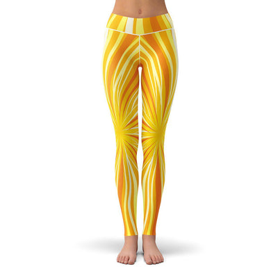 Sunrise Yellow and Orange Yoga Leggings for Women, Yoga Pants, Yellow  Leggings, Orange Leggings -  Canada