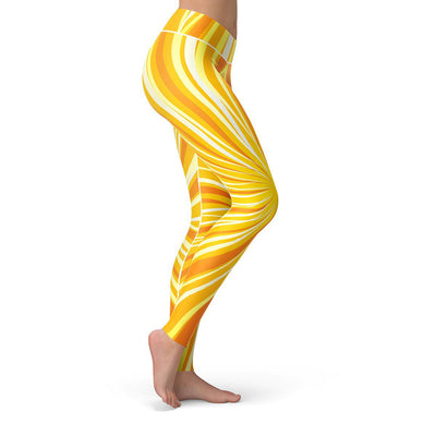 Groovy Sun Leggings  -  Yoga Pants