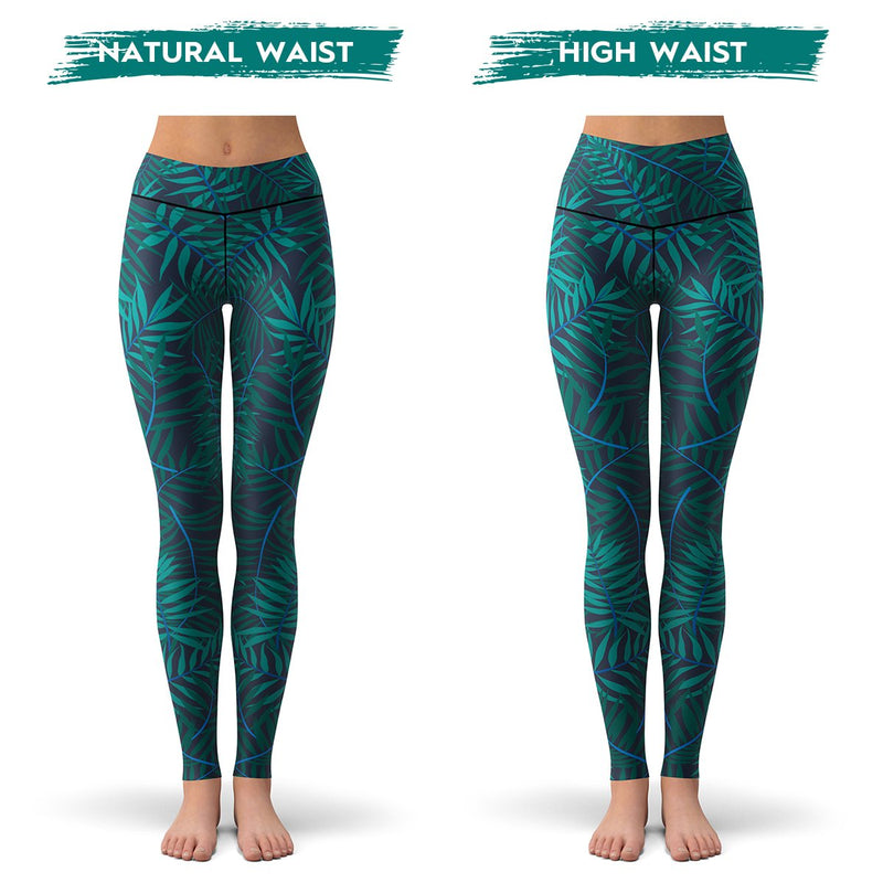Jungle Palms Leggings  Comfortable Activewear with Nature Designs