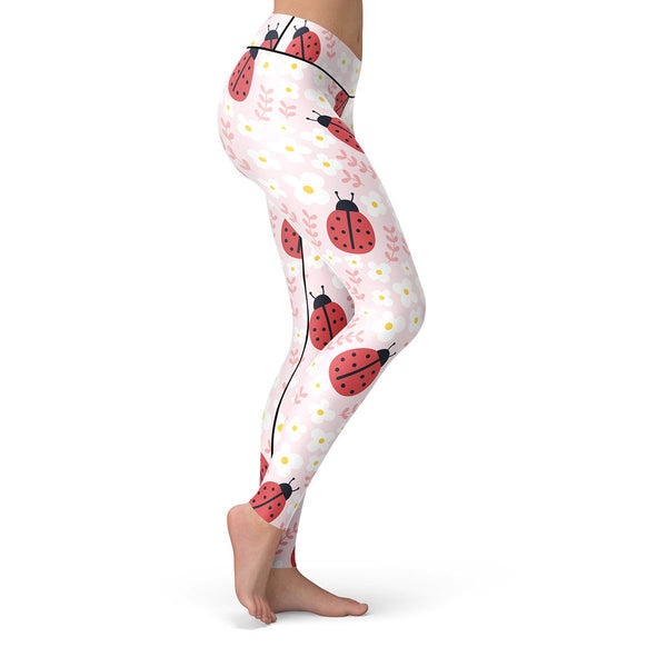 Lady Bug Leggings  -  Yoga Pants