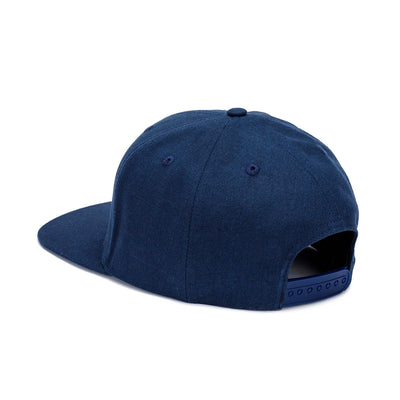Tree Tribe Logo Snapback Hat - Navy Blue / Orange Embroidered Cap