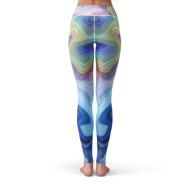 Marble Drift Leggings | Made from Upcycled Polyester