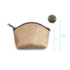 Leaf Leather Coin Bag - Natural
